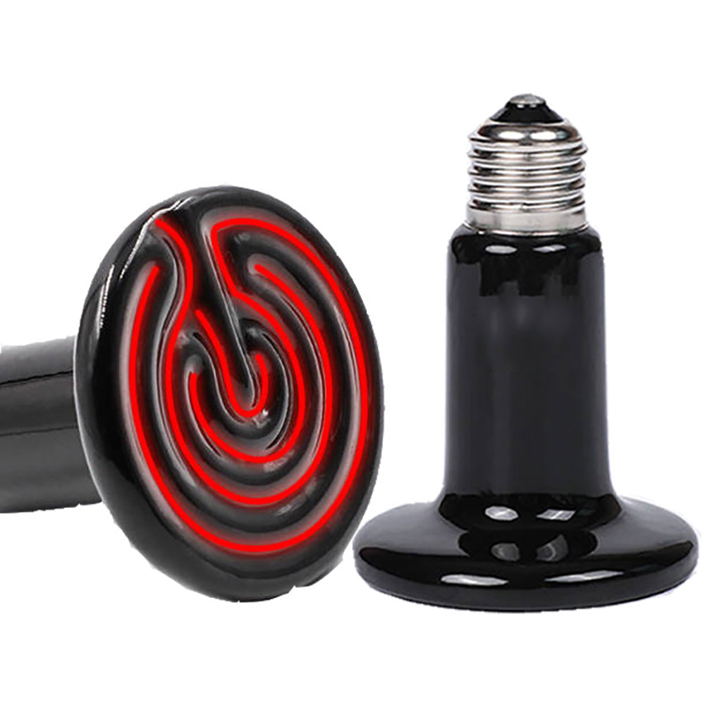 Heizlampe für Reptilien, 25/75/100/200 W, Keramik-Infrarotlampe, Reptilienbirne, Temperaturregelungsgerät, 220 V-240 V
