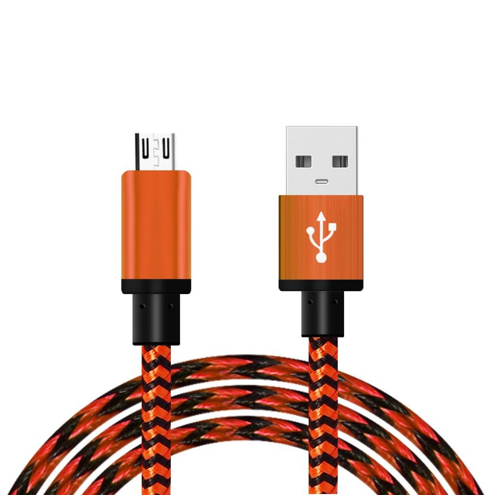 Guzinc Micro-USB-Kabel, kurzes Schnellladekabel aus Nylon, USB-Synchronisierungs-Datenkabel, mobiles Telefon, Android-Adapter, Ladekabel für Xiaomi, Samsung S7 8