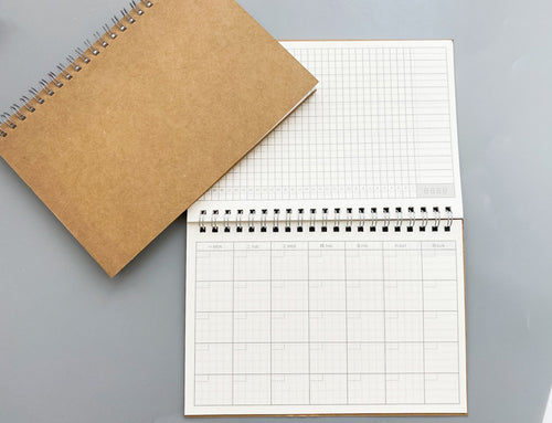 New Notebooks Agendas Planner Diary Weekly Spiral Organizer Libretas A5 Note Books Monthly Kraft Paper Schedule by Infikold
