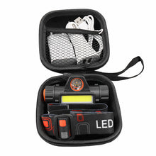 Laden Sie das Bild in den Galerie-Viewer, Tragbare Mini-Taschenlampe Laterne Q5 + COB LED-Scheinwerfer + 1 * Eingebaute 18650 Batterie Outdoor Camping Scheinwerfer