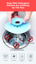 Load image into Gallery viewer, Kitchen Rubber Bath Tub Sink Floor Drain Plug Sink Strainer Hair Catcher Water Stopper Tool Laundry Bathroom Bathtub Drain Press