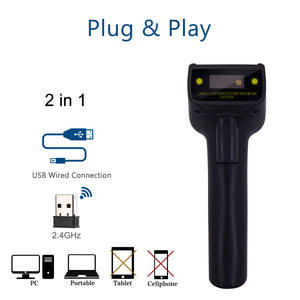 Kabelgebundener Barcode-Scanner, freihändiger USB-Plug-and-Play-Scanner für das POS-System im Supermarkt