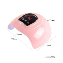 Laden Sie das Bild in den Galerie-Viewer, 54W professionelle Nagellampe UV-Gel Maniküre Lampe Sonnenschein LED Licht Nageltrockner Polnisch Rosa