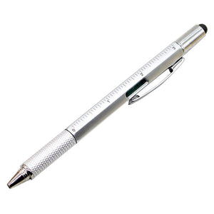 1pc 8 color creative multi-function ballpoint pen level gauge scale screwdriver tool office supplies Gift Black Refill 1.0mm