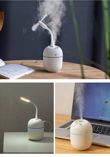 2020 Ultrasonic Mini Air Humidifier 200ML Aroma Essential Oil Diffuser for Home Car USB Fogger Mist Maker with LED Night Lamp
