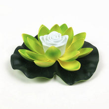 Laden Sie das Bild in den Galerie-Viewer, Künstliches Licht LED Bunte Lotus wasserdichte gefälschte Teichblumen Lotusblatt Lilie Wasserlaterne Festival Dekoration Licht Hot