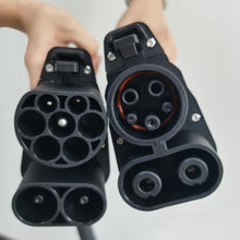 Laden Sie das Bild in den Galerie-Viewer, 150A CCS Combo 2 auf CCS Combo 1 Stecker DC Schnellladegerät Adapter mit 0,5m UL Kabel Ladestation für Elektrofahrzeugadapter