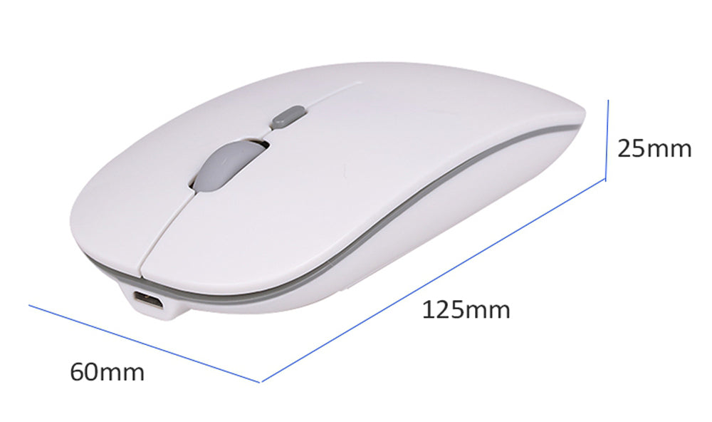 Wireless Computer Mouse Rechargeable Mice for Laptop Notebook Ultra Thin 2.4G Optical Mouse With USB Receiver Air Mouse
