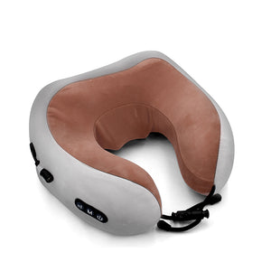 GEVOKE Elektrisches Nackenmassagegerät, U-förmiges Kissen, multifunktionales tragbares Schulter-/Zervikalmassagegerät, entspannende Massage für den Außenbereich, Zuhause, Auto