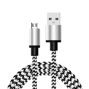 Guzinc Micro USB Cable Short Fast Charging Nylon USB Sync Data Cord obile Phone Android Adapter Charger Cable for xiaomi Samsung s7 8