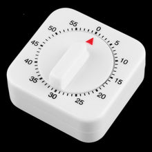 Load image into Gallery viewer, Purshe Newest 1Pc Square Plastic 60 Minute Mechanical Kitchen Cooking Timer Food Preparation Baking Alarm Clock Cooking Tool