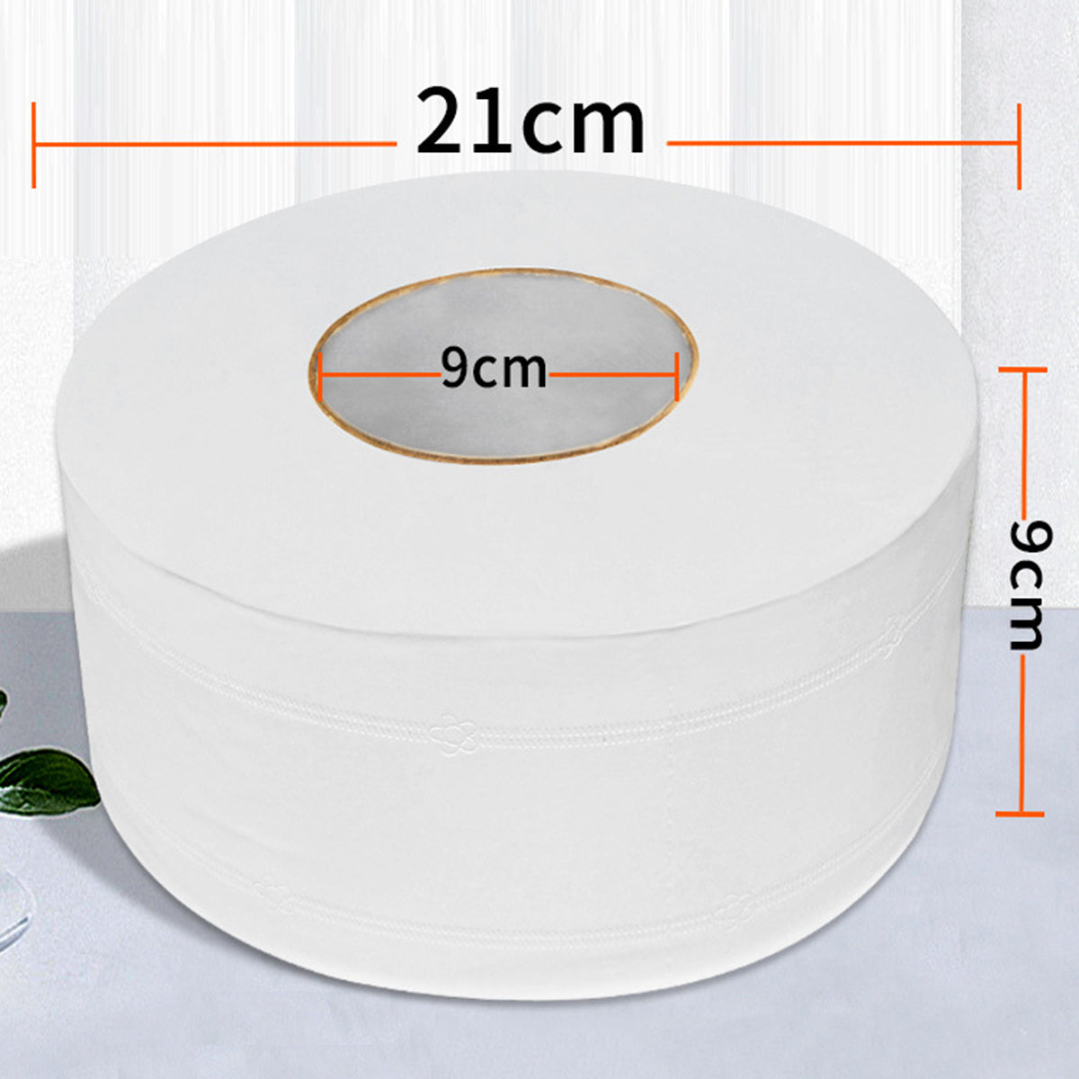 2 Rolls Toilet Paper Top Jumbo Soft for Household and Commercial Toilet Paper 4-Ply Native Wood Toilet Paper Pulp Rolling Paper