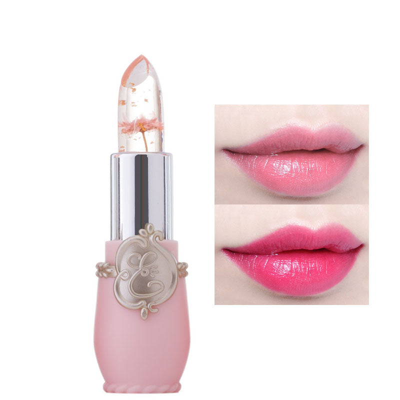Lippenstift Lippenbalsam Blumen transparent Farbwechsel Gelee feuchtigkeitsspendende natürliche