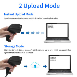 Kabelgebundener Barcode-Scanner, freihändiger USB-Plug-and-Play-Scanner für das POS-System im Supermarkt