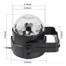 Load image into Gallery viewer, 7 Color DJ Strobe Led Disco Ball 3W Sound Control Laser Projector RGB Stage Light Effect Light Music Christmas Party Dance Decor