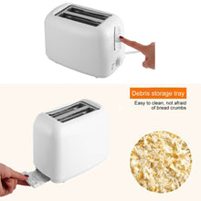 Laden Sie das Bild in den Galerie-Viewer, Automatischer Toaster 2-Scheiben-Frühstücks-Sandwichmaker-Maschine 800W 220V 7-Gang-Back-Kochgeräte Home-Office-Toaster