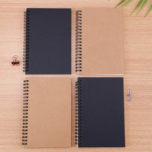 Load image into Gallery viewer, Retro Spiral Coil Sketchbook Kraft Paper Notebook Sketch Painting Diary Journal Student Note Pad Book Memo Sketch Pad by Doubwits