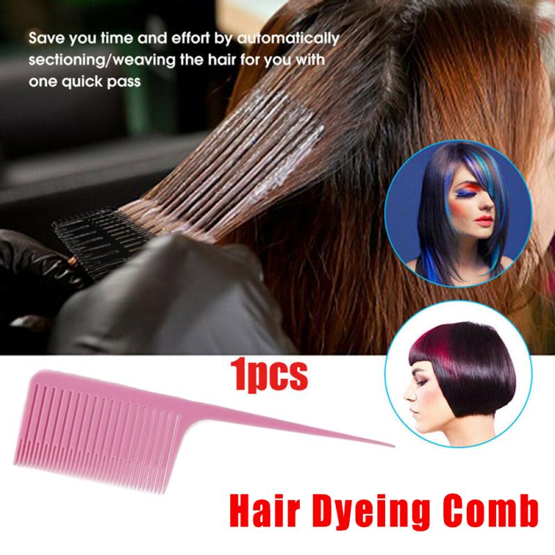 1PC Profession Dyeing Comb Weave Comb Tail Pro-hair Dyeing Comb Weaving Cutting Combs Hair Brush for Hairdressing Salon