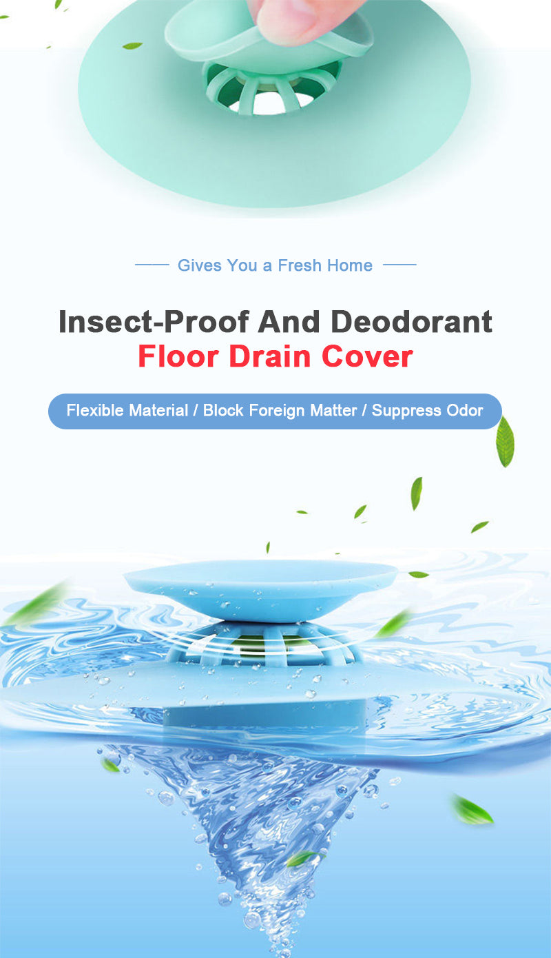 Kitchen Rubber Bath Tub Sink Floor Drain Plug Sink Strainer Hair Catcher Water Stopper Tool Laundry Bathroom Bathtub Drain Press