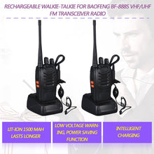 Laden Sie das Bild in den Galerie-Viewer, 2 STÜCKE 400-470 MHz 2-Wege-Radio zwei 16CH Walkie Talkie mit Mikrofon FM Transceiver