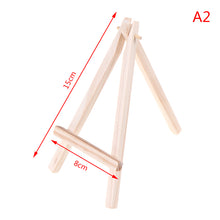 Load image into Gallery viewer, 1Pc Mini Wood Artist Tripod Painting Easel For Photo Painting Postcard Display Holder Frame Cute Desk Decor Drawing Toy