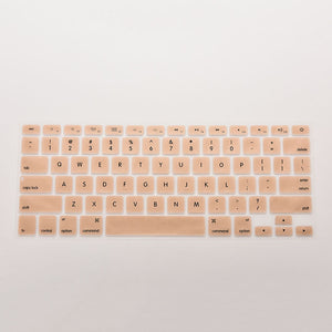 Koumys 7 Candy Colors Silicone Keyboard Cover Sticker For Macbook Air 13 Pro 13 15 17 Protector Sticker Film