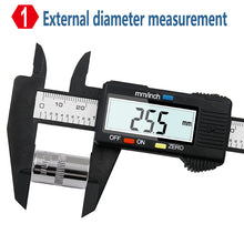 Load image into Gallery viewer, Oyhiccy Digital Electronic Carbon Fiber Vernier Caliper Gauge Micrometer Measuring Tool