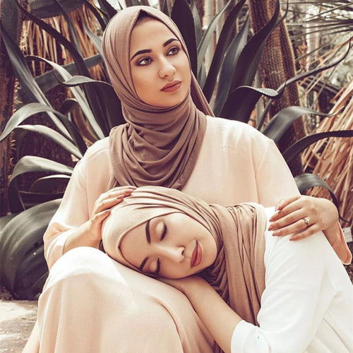 Multicolor Soft Cotton Muslim Headscarf Instant Hijab Jersey Scarf femme musulman hijabs Islamic shawls and wraps Head Scarves by Keepink