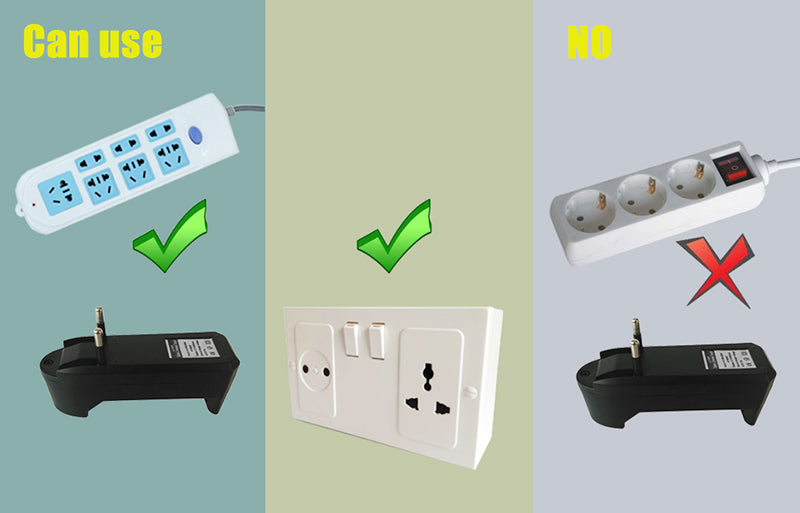 EU/US Li-Ionen-Akkuladegerät 3,7 V 18650 16340 14500 Li-Ionen-Akkuladegerät