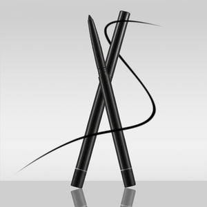 1Pcs Double-use Natural Eyebrow Pencil Eye Liner Waterproof Sweat-proof Black Automatically Rotates Makeup Pen  by Allumyth