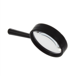 Leziky Top Handheld Reading 5X Magnifier Hand Held Magnifying 25mm Mini Pocket Magnifying Glass Children Magnifying Glass
