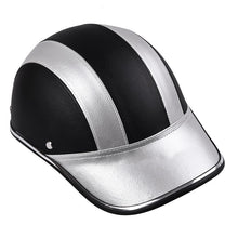 Laden Sie das Bild in den Galerie-Viewer, Neu - Motorrad-Lederhelme Fahrrad-Roller Halboffener Schutzhelm Schutzhelm-Sicherheit Unisex Rennhelm Baseballkappe