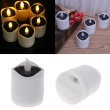 Load image into Gallery viewer, Solar Powered LED Candle Light Yellow Flicker Tea Lamp Festival Wedding Romantic Decor