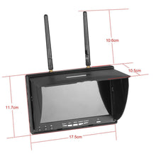 Load image into Gallery viewer, 7 inch Lcd Monitor 5.8G 40Ch Diversity Receiver Build-In Battery