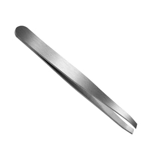Blithelf - Professionelle Augenbrauenpinzette aus Edelstahl mit schräger Spitze, Haarentfernung, Make-up, Kosmetik-Tools, 2 Stück