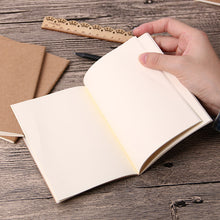 Laden Sie das Bild in den Galerie-Viewer, 1PC Rindsleder Papier Vintage Abdeckung Reise Journal Notebook Leere Notizblock Büro Schule Schreibwaren