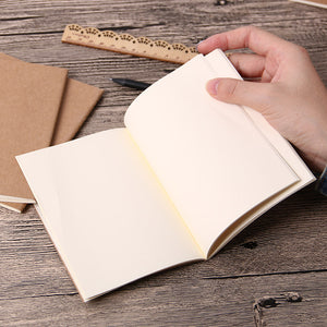 1PC Cowhide Paper Vintage Cover Travel Journal Notebook Blank Notepad Office School Stationery Supplies
