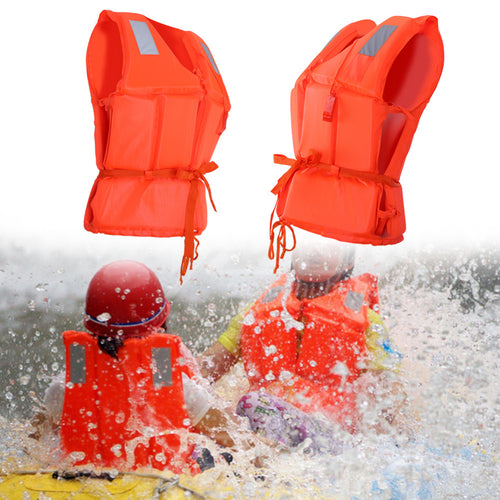 Children Adult Life Vest Jacket Swimming Boating Beach Outdoor Survival Aid Safety Jacket for Kid with Whistle