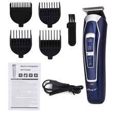 Load image into Gallery viewer, Hair Shaver 3 in 1 Rechargeable Shaver Hair Trimmer Rechargeable Electric Nose Hair Clipper Professional Beard Razor Haircut Cutting Machine