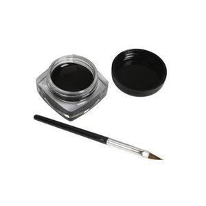 Black Waterproof Eyeliner cream Make Up Beauty Comestics Long-lasting Eye Liner gel Makeup Tools for eyeshadow with brush