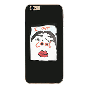 Cute Couple Love Heart Case For iPhone 7 Plus Phone Case For iPhone X XS 8 Plus 6 5 5S SE 2020 Soft Silicon Back Cover Case
