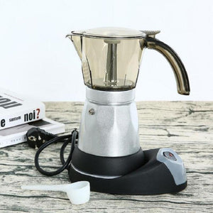 300ml Portable Electric Coffee Maker Stainless Steel Espresso Mocha Coffee Pot Percolator Tools Filter Italian Espresso Machine