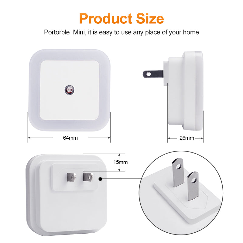 LED Nachtlicht Mini Licht Sensor Control 110V 220V EU UNS Stecker Nachtlicht Lampe Für Kinder Kinder Wohnzimmer zimmer Schlafzimmer Beleuchtung
