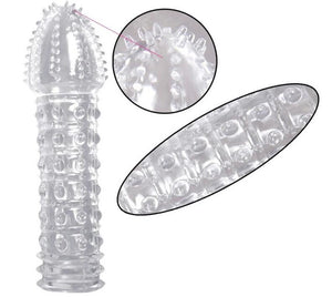 Reusable Delay Condoms vibrator Sleeve cock Ring dotted Cover Penis erection Impotence Extensions dildo GSpot porn Sex toys Men