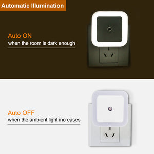 LED Nachtlicht Mini Licht Sensor Control 110V 220V EU UNS Stecker Nachtlicht Lampe Für Kinder Kinder Wohnzimmer zimmer Schlafzimmer Beleuchtung