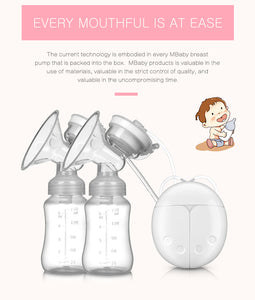 Electric breast pump unilateral and bilateral breast pump manual silicone breast pump baby breastfeedi