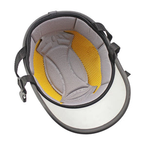 Neu - Motorrad-Lederhelme Fahrrad-Roller Halboffener Schutzhelm Schutzhelm-Sicherheit Unisex Rennhelm Baseballkappe