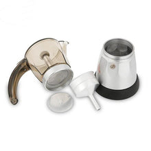 Load image into Gallery viewer, 300ml Portable Electric Coffee Maker Stainless Steel Espresso Mocha Coffee Pot Percolator Tools Filter Italian Espresso Machine