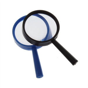 Leziky Top Handheld Reading 5X Magnifier Hand Held Magnifying 25mm Mini Pocket Magnifying Glass Children Magnifying Glass