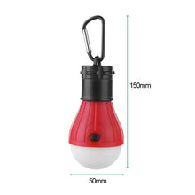 Laden Sie das Bild in den Galerie-Viewer, 3LED Zelt Hängelampe 3 Modi Outdoor SOS Notfall Karabiner Glühbirne Licht Notlicht Laterne Wandern Energiesparlampe